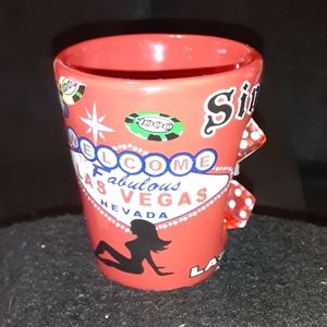 Las Vegas Sin City dementional dice Shot glass